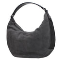 Jimmy Choo Bets Shoulder Bags Women Suede Gray/Storm Gray
