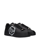 Philipp Plein Herrens Ledersneaker Schwarz