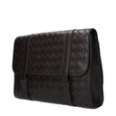 Bottega Veneta Men's Crossbody Bags Brown/Dark Chocolate Leather