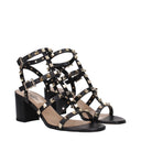 Valentino Garavani Rockstud Women's Sandals Black Leather