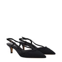Isabel Marant Crochet Story Sandals Women's Fabric Black