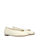 Valentino Garavani Women's Ballerina Shoes Beige/Ivory Leather