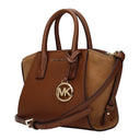 Michael Kors Avril Women's Handbag Brown/Luggage Leather