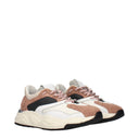 Eleventy Women's Sneakers White Fabric/Desert Rose