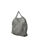 Stella Mc Cartney Women's Handbags Eco Suede Gray/Cream
