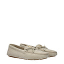 Prada Women's Suede Gray/Pumice Loafers