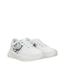 Love Moschino Women's White Fabric Sneakers