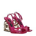 Dolce&Gabbana Women's Sandals Fuchsia/Cyclamen Patent Leather