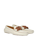 Tod's Women's Moccasins White/Mousse Leather