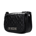 Damskie torby na ramię Love Moschino Poliuretan czarno-srebrny