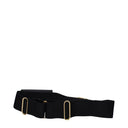 Christian Dior Saddle Belt Women's Black Leather