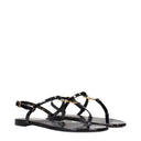 Saint Laurent Sandalias Cassandra Mujers Negro Charol
