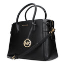 Michael Kors Mercer Leather Handbag For Women In Black