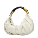Balmain Handbags Women Leather Beige/Cream