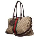 Gucci Women's Shoulder Bags Beige/Brown Fabric