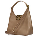 Balenciaga Hobo Handbags Women Leather Brown