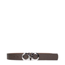 Salvatore Ferragamo Men's Belt Brown/Cement Leather