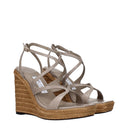 Jimmy Choo Zeppe Ayla Women's Gray/Taupe Leather