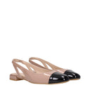 Stuart Weitzman Women's Patent Leather Ballet Flats Pink/Fawn