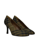 Burberry Femme's Tissu Vert Décolleté Plongeant