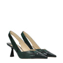 Jimmy Choo Liya Women's Sandals Green/Dark Green Leather