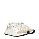 Versace Trigreca Sneakers Herren Stoff Weiß/Heller Sand