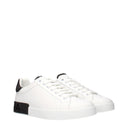 Dolce&Gabbana Portofino Men's Sneakers White/Black Leather