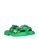 Bottega Veneta Men's Fabric Green/Grass Slippers And Clogs