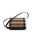 Damska tkanina Burberry Madison Pochette w kolorze beżowym/czarnym