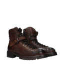 Eleventy Men's Brown Leather Ankle Boots