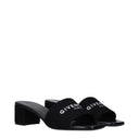 Givenchy Sandals 4g Women's Fabric Black