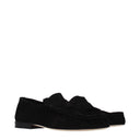 The Row Women's Loafers Suede Black