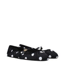 杜嘉班纳 (Dolce&Gabbana) 女装s 布料芭蕾平底鞋 黑色