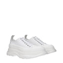 Alexander Mc Queen Women's White Fabric Sneakers