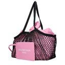 Balenciaga Women's Shoulder Bags Fabric Pink/Black