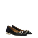 Tory Burch Mujers Bailarinas de Piel Negro