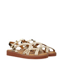 See By Chloé Women's Sandals Polyurethane Gold/Pale Gold