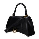 Balenciaga Women's Hourglass Leather Handbag Black