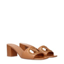 Valentino Garavani Women's Sandals Brown/Beige Leather