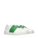 Valentino Garavani Men's Sneakers White/Green Leather