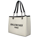 Balenciaga Women's Shoulder Bags Fabric Beige/Black