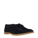 Eleventy Derby Men's Suede Blue/Dark Blue