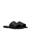 Bottega Veneta Elio Men's Slippers And Clogs Black Leather