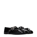 Miu Miu Women's Patent Leather Ballet Flats Black