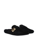 Tory Burch Mellow Mujers Zuecos y mules de ante negro