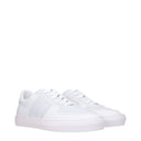 Moncler Men's Sneakers Light Gray/White Leather