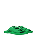 Bottega Veneta Men's Fabric Green/Grass Slippers And Clogs