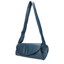 Jil Sander Cannolo Shoulder Bag Women Leather Blue/Aviation Blue