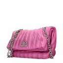 Balenciaga Monaco Shoulder Bags Women Leather Pink