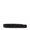 Salvatore Ferragamo Men's Belt Leather Black/Hickory